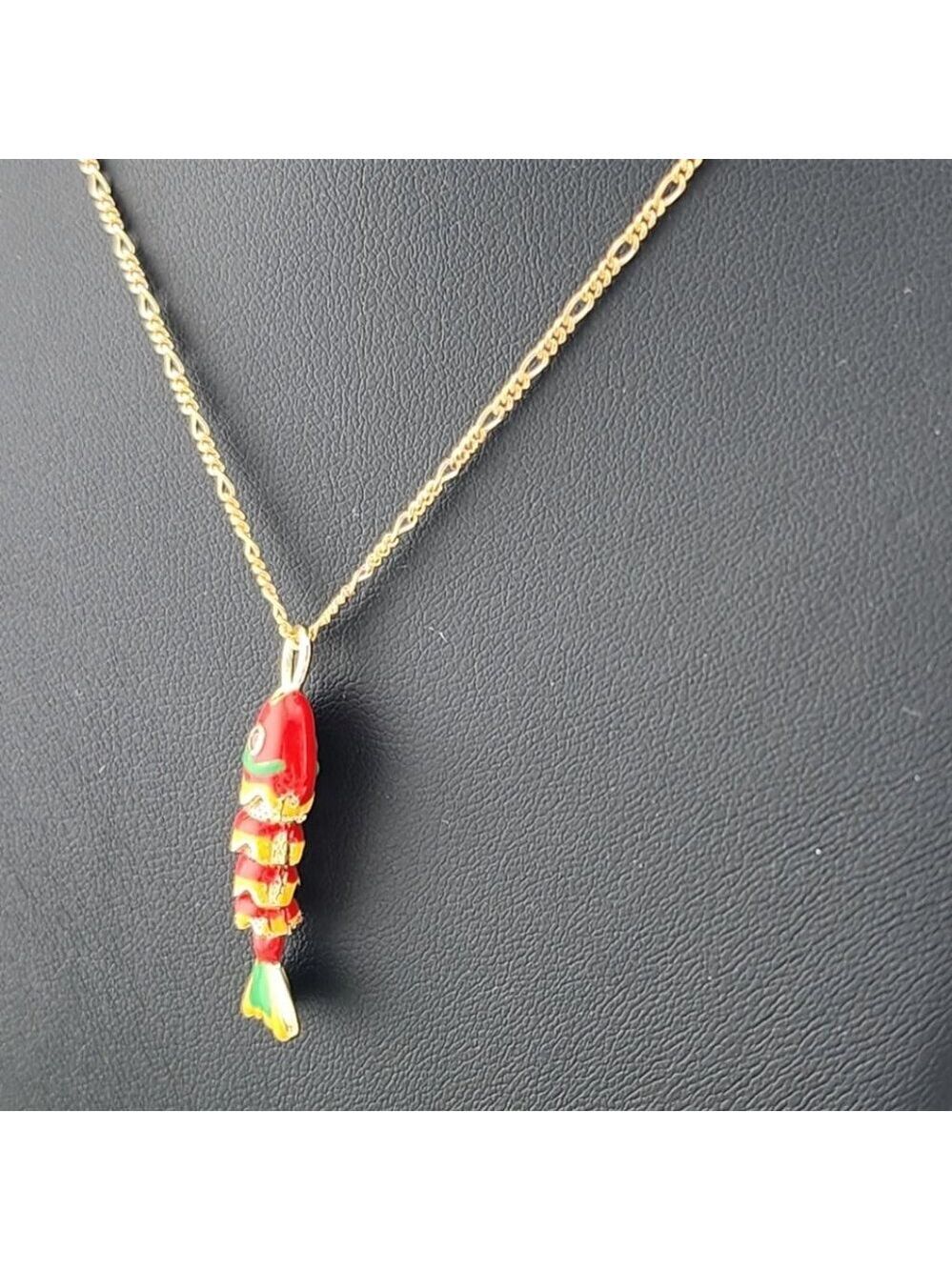 Catch of the Day: Orange Fish Necklace – Brand New - Picture 4 of 6